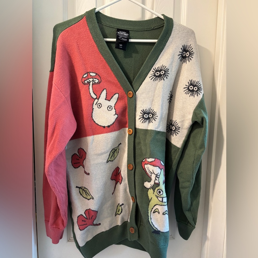 Studio Ghibli My Neighbor Totoro Panel Women's Cardigan - Medium size